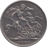 1893 CROWN ( GF ) - CROWN - Cambridgeshire Coins