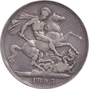 1893 CROWN ( GF ) - CROWN - Cambridgeshire Coins