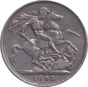 1893 CROWN ( GF ) - CROWN - Cambridgeshire Coins