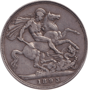 1893 CROWN ( GF ) - CROWN - Cambridgeshire Coins