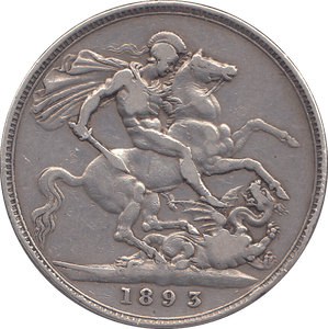 1893 CROWN ( GF ) LVI - CROWN - Cambridgeshire Coins