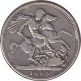 1893 CROWN (GF) - CROWN - Cambridgeshire Coins