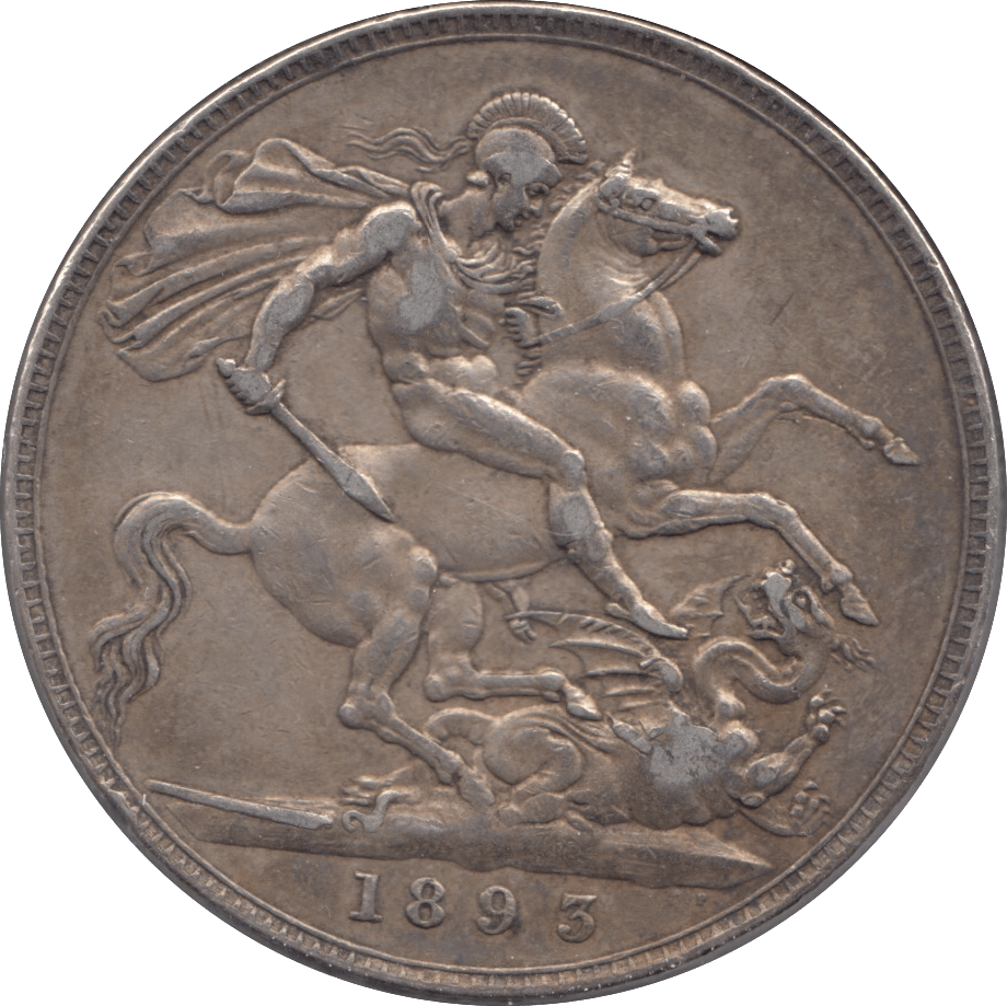 1893 CROWN ( GVF ) - CROWN - Cambridgeshire Coins