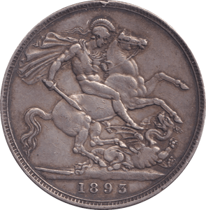 1893 CROWN ( GVF ) - Crown - Cambridgeshire Coins