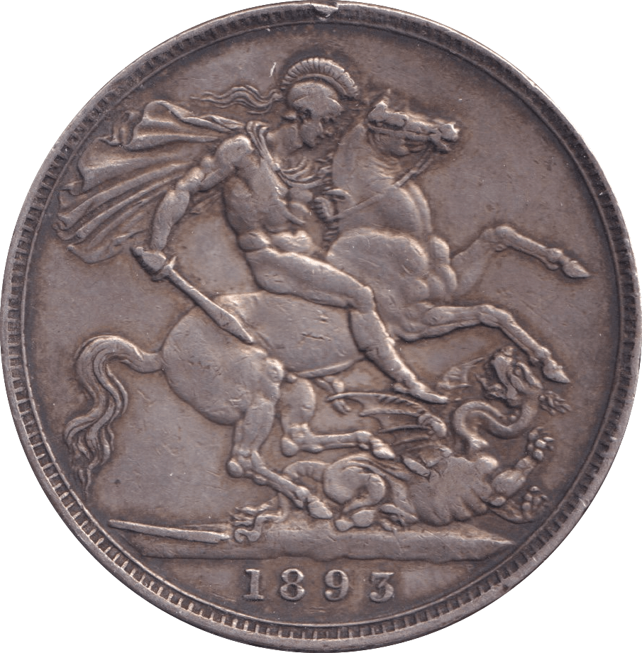 1893 CROWN ( GVF ) - Crown - Cambridgeshire Coins