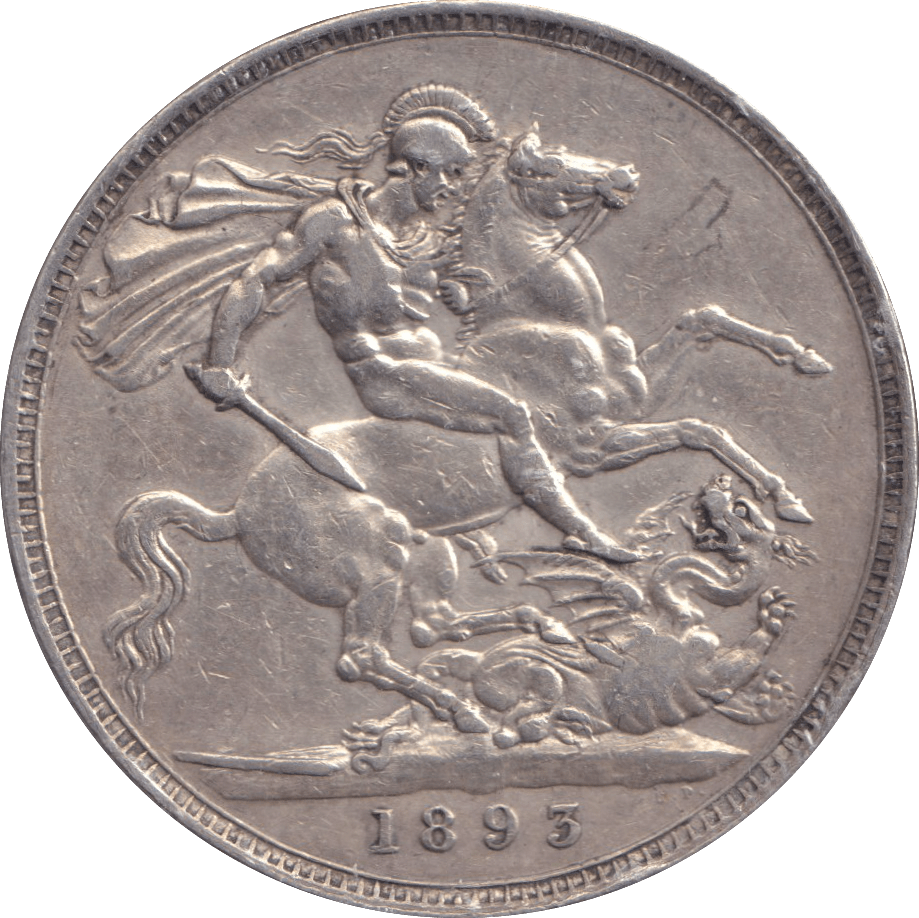 1893 CROWN ( GVF ) - CROWN - Cambridgeshire Coins