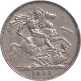 1893 CROWN ( GVF ) - CROWN - Cambridgeshire Coins