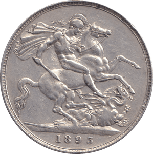 1893 CROWN ( GVF ) - CROWN - Cambridgeshire Coins