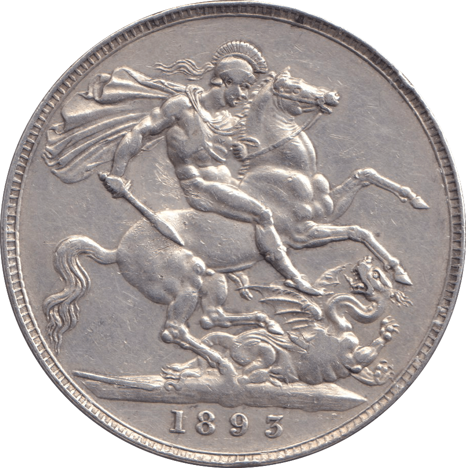 1893 CROWN ( GVF ) - CROWN - Cambridgeshire Coins