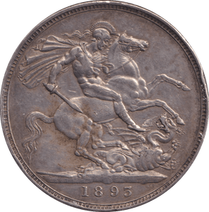 1893 CROWN ( GVF ) - CROWN - Cambridgeshire Coins