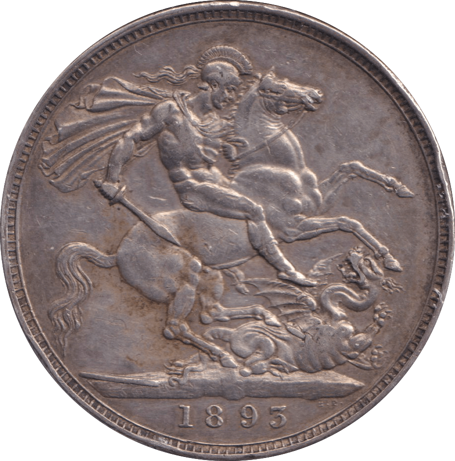 1893 CROWN ( GVF ) - CROWN - Cambridgeshire Coins