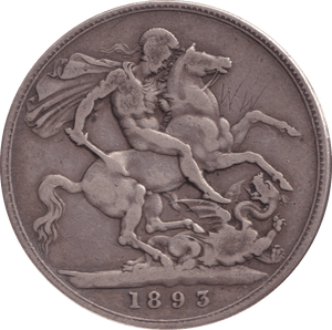 1893 CROWN ( NF ) - CROWN - Cambridgeshire Coins
