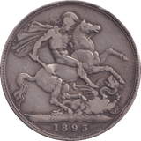 1893 CROWN ( VF ) - Crown - Cambridgeshire Coins