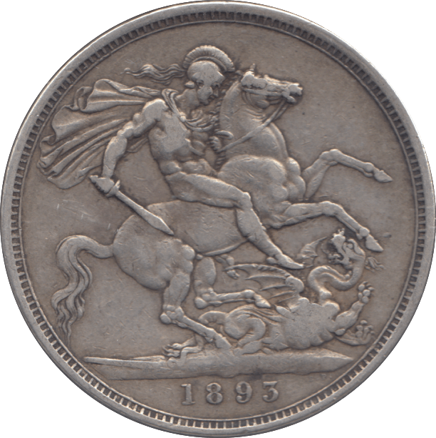 1893 CROWN ( VF ) - CROWN - Cambridgeshire Coins