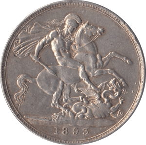 1893 CROWN ( VF ) - CROWN - Cambridgeshire Coins
