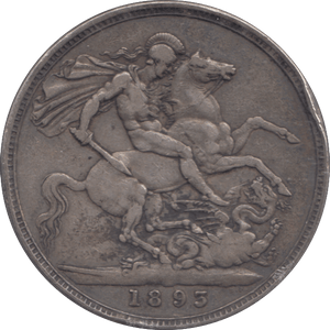 1893 CROWN ( VF ) - CROWN - Cambridgeshire Coins