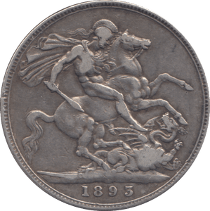 1893 CROWN ( VF ) - CROWN - Cambridgeshire Coins