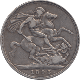 1893 CROWN ( VF ) - CROWN - Cambridgeshire Coins