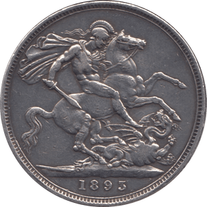 1893 CROWN ( VF ) LVI - CROWN - Cambridgeshire Coins