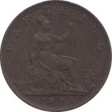 1893 FARTHING ( AUNC ) - FARTHING - Cambridgeshire Coins