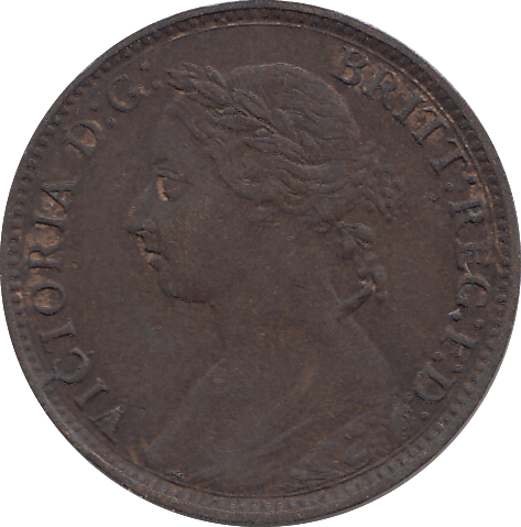 1893 FARTHING ( AUNC ) - FARTHING - Cambridgeshire Coins