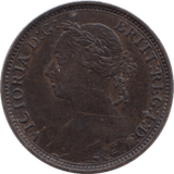 1893 FARTHING ( FINE ) - Farthing - Cambridgeshire Coins