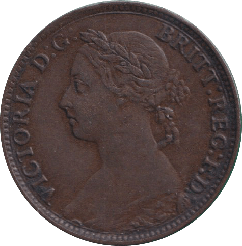 1893 FARTHING ( GVF ) - FARTHING - Cambridgeshire Coins