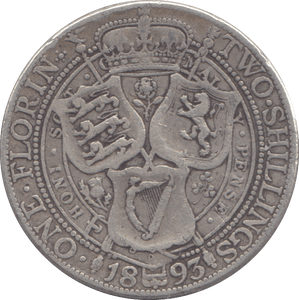 1893 FLORIN ( FINE ) - FLORIN - Cambridgeshire Coins