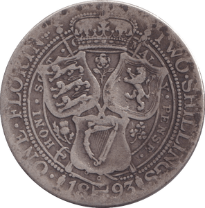 1893 FLORIN ( FINE ) - FLORIN - Cambridgeshire Coins