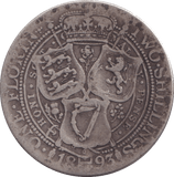 1893 FLORIN ( FINE ) - FLORIN - Cambridgeshire Coins