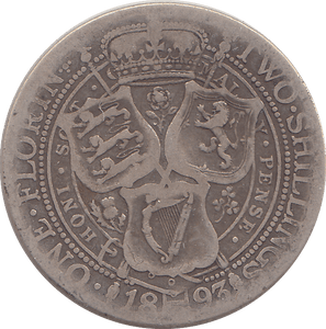 1893 FLORIN ( FINE ) - FLORIN - Cambridgeshire Coins