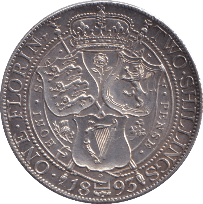 1893 FLORIN ( PROOF ) - FLORIN - Cambridgeshire Coins