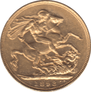 1893 GOLD SOVEREIGN ( AUNC ) - SOVEREIGN - Cambridgeshire Coins