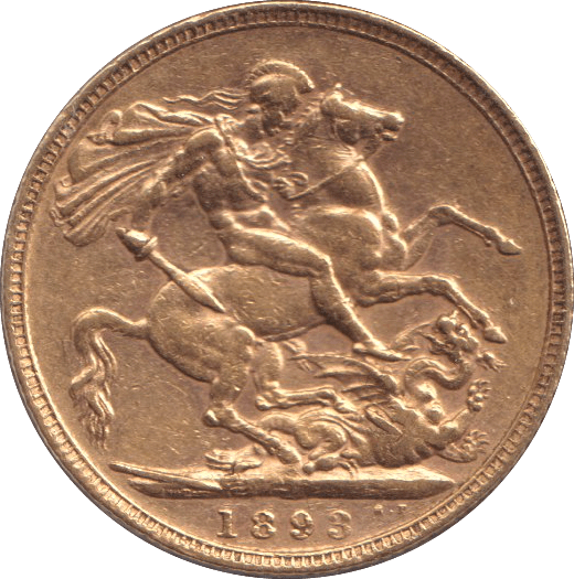 1893 GOLD SOVEREIGN ( GVF ) - SOVEREIGN - Cambridgeshire Coins