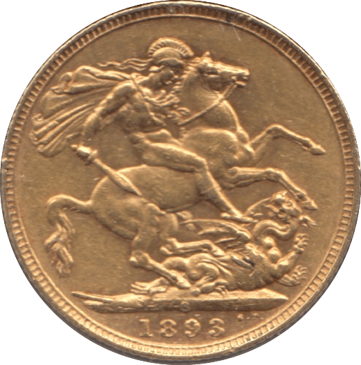 1893 GOLD SOVEREIGN ( GVF ) - SOVEREIGN - Cambridgeshire Coins