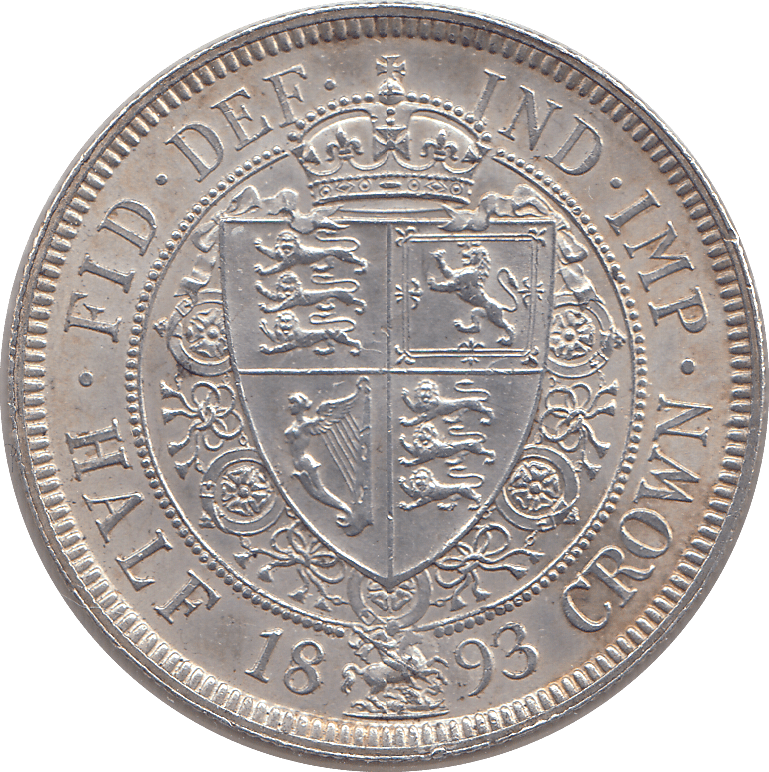 1893 HALFCROWN ( AUNC ) - HALFCROWN - Cambridgeshire Coins