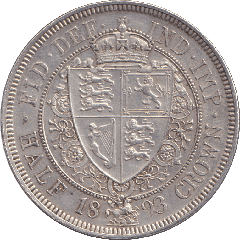 1893 HALFCROWN ( AUNC ) - HALFCROWN - Cambridgeshire Coins