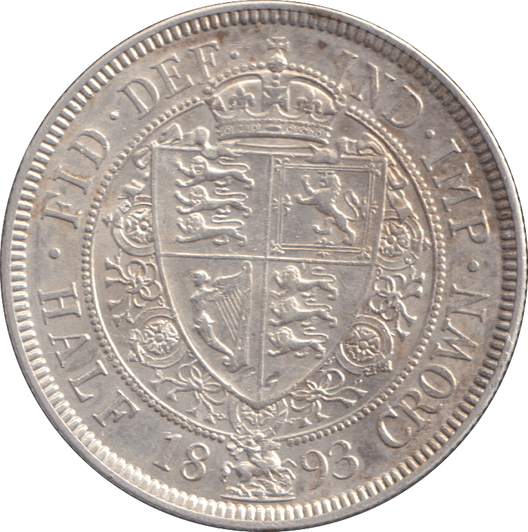 1893 HALFCROWN ( AUNC ) - WORLD COINS - Cambridgeshire Coins