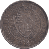 1893 HALFCROWN ( EF ) 1 - HALFCROWN - Cambridgeshire Coins