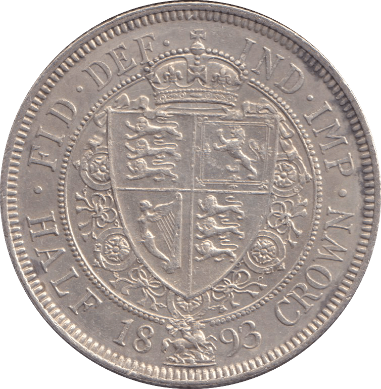1893 HALFCROWN ( EF ) - HALFCROWN - Cambridgeshire Coins