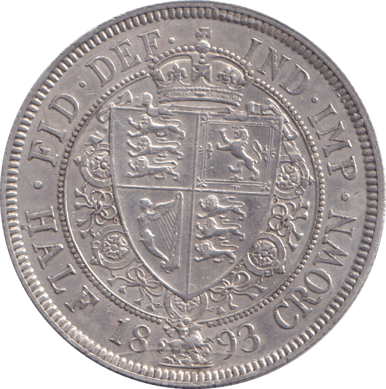 1893 HALFCROWN ( EF ) - HALFCROWN - Cambridgeshire Coins