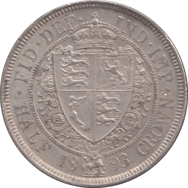1893 HALFCROWN ( EF ) - HALFCROWN - Cambridgeshire Coins