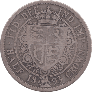 1893 HALFCROWN ( FINE ) - FLORIN - Cambridgeshire Coins