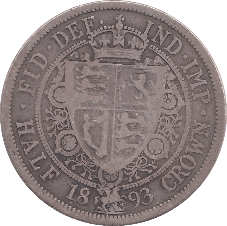 1893 HALFCROWN ( FINE ) - FLORIN - Cambridgeshire Coins