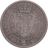 1893 HALFCROWN ( FINE ) - FLORIN - Cambridgeshire Coins