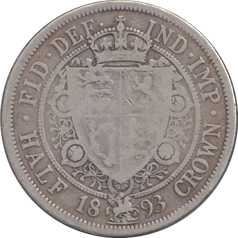 1893 HALFCROWN ( FINE ) - FLORIN - Cambridgeshire Coins