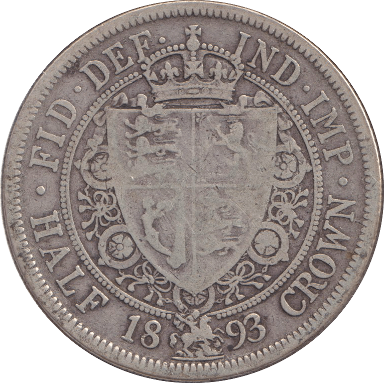 1893 HALFCROWN ( FINE ) - HALFCROWN - Cambridgeshire Coins