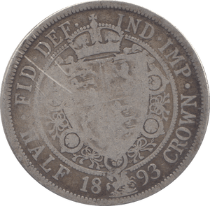 1893 HALFCROWN ( FINE ) - HALFCROWN - Cambridgeshire Coins