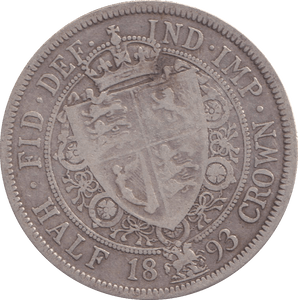 1893 HALFCROWN ( FINE ) - HALFCROWN - Cambridgeshire Coins