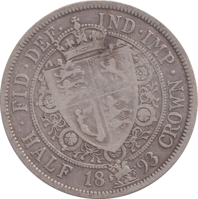 1893 HALFCROWN ( FINE ) - HALFCROWN - Cambridgeshire Coins